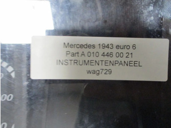 Panel de instrumentos pour Camion Mercedes-Benz A 010 446 00 21 INSTRUMENTENPANEEL MERCEDES ACTROS EURO 6: photos 2