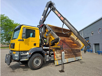 Camion benne, Camion grue MAN TGM 18.250 / 4X4 / NL TRUCK / TUV:30-04-2026 / 118783 KM / HMF 1110 K2 / ROTATOR / GOOD TYRES / FULL-STEEL / DRUM BRAKES / MANUA: photos 2