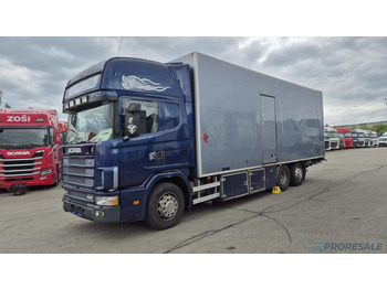 Camion fourgon SCANIA R124 LB 6X2 EURO 3 - skříňový + hydraulické čelo: photos 2