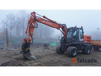 Pelle sur pneus HITACHI ZX140W-3
