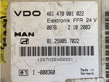 Bloc de gestion pour Camion ΕΓΚΕΦΑΛΟΣ - ΠΛΑΚΕΤΑ MAN TGA FFR 81.258005.7022: photos 3