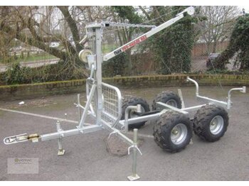 Remorque forestière neuf Vemac ATV Quad 2ton Rückewagen Holzrückewagen Forst Kran Traktor: photos 3