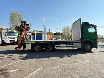 Camion grumier, Camion grue Mercedes-Benz Actros 2571 Holztransporter mit Kran: photos 5