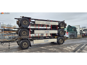Remorque porte-conteneur/ Caisse mobile Krone AZ 5x vorhanden SAF Achsen, fertig gestapelt: photos 2
