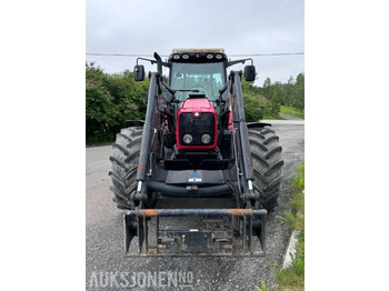 Tracteur agricole 2004 Massey Ferguson 6480 Dynashift - Frontlaster med hydraulisk redskapslås - Fronthydraulikk - 40 km - Fjærende hytte - tredje funksjon: photos 2