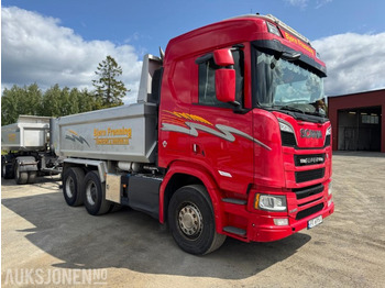 Camion benne 2018 Scania R580 GODT UTSTYRT TIPPBIL MED 3 AKSLET HENGER: photos 4