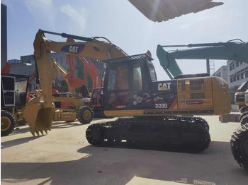 Pelle sur chenille Japan caterpillar used hydraulic tracked excavator 320D cat 20 ton 320DL for sale: photos 2