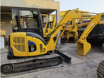 Mini pelle Secondhand Machinery Crawler Digger good performance Komatsu Used Excavator PC55MR for sale: photos 3