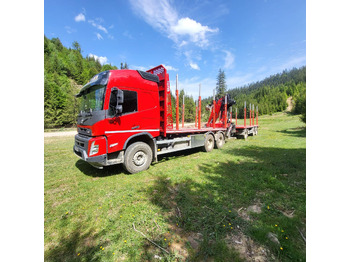 Camion grumier, Camion grue pour transport de bois VOLVO FMX 500: photos 5