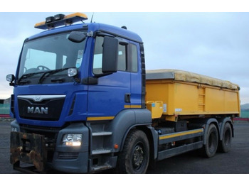 Camion benne MAN Tgs 26.360 6x4 wywrotka piaskarka pług e6 euro6: photos 5