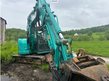 Pelle 2016 Kobelco SK75SR-3E excavator w/ 2 buckets, rototilt and factory new engine: photos 3