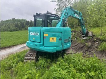 Pelle 2016 Kobelco SK75SR-3E excavator w/ 2 buckets, rototilt and factory new engine: photos 5