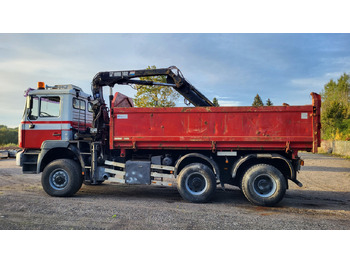 Camion benne pour transport de matériaux granulaires MAN 33.414 6X6 HIAB 102 33.414: photos 5