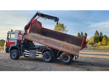 Camion benne pour transport de matériaux granulaires MAN 33.414 6X6 HIAB 102 33.414: photos 4