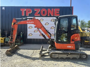 Mini pelle Kubota U36-4 Cabine à 28500 € HT: photos 2