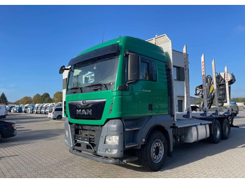 Camion grumier MAN TGX 26.500, 6x4, HDS EPSILOM M12Z, do transportu drewna.: photos 2