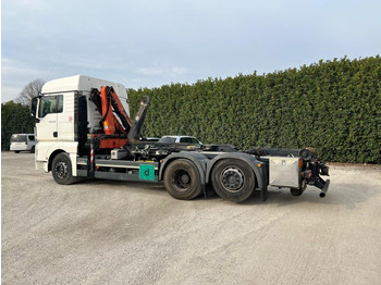 Camion ampliroll MAN TGX 26.480 SCARRABILE CON GRU DIETRO CABINA: photos 4