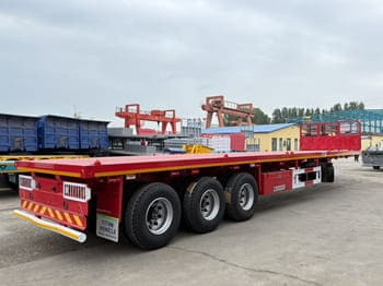 Semi-remorque plateau neuf TITAN Flatbed Tri Axle Truck Trailer for Sale in Tanzania: photos 3