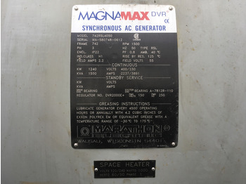 Groupe électrogène MTU 12V4000 G23R GENERATOR 1550KVA USED: photos 5