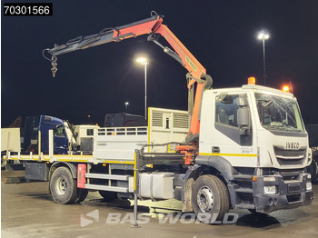 Camion plateau, Camion grue Iveco Stralis 310 4X2 Palfinger PK 12002 EH Kran Crane Steelsuspension Automatic Euro 6: photos 3 Camion plateau, Camion grue Iveco Stralis 310 4X2 Palfinger PK 12002 EH Kran Crane Steelsuspension Automatic Euro 6: photos 3