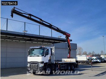 Camion plateau, Camion grue Renault C 430 8X4 Palfinger PK33002EH Euro 6 Big Axle: photos 3