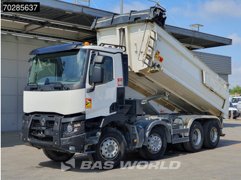 Camion benne Renault C 460 8X4 15m3 Meiller Tipper Steelsuspension Automatic BigAxle Euro 6: photos 3