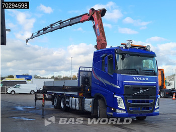Camion plateau, Camion grue Volvo FH 540 FH 6X2 HMF 3220-K7 Crane Kran Lift-Axle Big-Axle Xenon Automatic Euro 6: photos 3 Camion plateau, Camion grue Volvo FH 540 FH 6X2 HMF 3220-K7 Crane Kran Lift-Axle Big-Axle Xenon Automatic Euro 6: photos 3