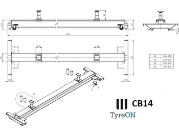 Équipement de garage CB14 Crossbeam 14T moveable: photos 3