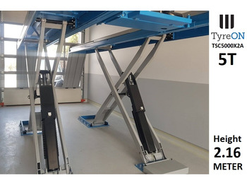 Équipement de garage TSC5000X2A Alignment scissor lift - On floor - Free wheel lifting system - 5.3 m lightened runways - 5T- Mounted on the floor: photos 3 Équipement de garage TSC5000X2A Alignment scissor lift - On floor - Free wheel lifting system - 5.3 m lightened runways - 5T- Mounted on the floor: photos 3