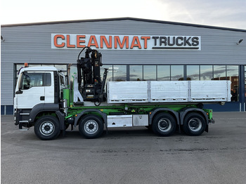 Camion ampliroll MAN TGA 41.440 8x4 Full Steel AJK 26 Ton haakarmsysteem + Laadplateau met Hiab 28 Tonmeter laadkraan: photos 2 Camion ampliroll MAN TGA 41.440 8x4 Full Steel AJK 26 Ton haakarmsysteem + Laadplateau met Hiab 28 Tonmeter laadkraan: photos 2