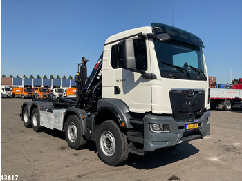Camion grue MAN TGS 32.470 8x4 Euro 6 Hiab 22 Tonmeter laadkraan Just 68.765 Km!: photos 5