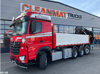 Camion benne, Camion grue Mercedes-Benz Arocs 3263 8x4 Hiab 37 Tonmeter laadkraan + Fly-Jib: photos 3