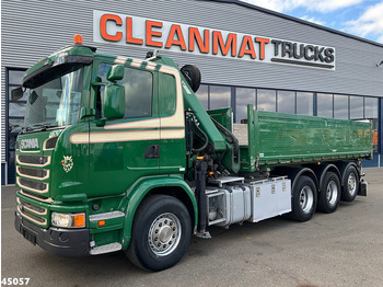 Camion benne, Camion grue Scania G 490 8x4 Euro 6 Hiab 24 Tonmeter laadkraan: photos 4