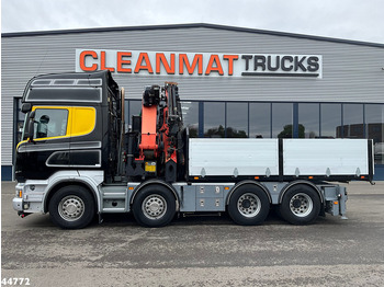 Camion grue Scania R500 8x4 V8 Retarder Palfinger 53 Tonmeter laadkraan + Fly-Jib: photos 2