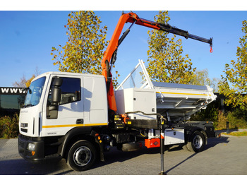 Camion grue IVECO Eurocargo 120E18 Crane Palfinger / 3-way tipper / sleeper cab: photos 2