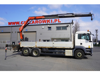 MAN TGS 26.360 Flatbed / Fassi F175 7.7 T / steered 3rd axle - crédit-bail MAN TGS 26.360 Flatbed / Fassi F175 7.7 T / steered 3rd axle: photos 4