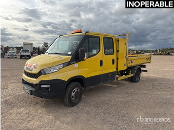 Utilitaire benne, Utilitaire double cabine 2016 Iveco 35-130 4x2 Camion Benne (Inoperable) S/A Dump Truck: photos 2