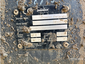 Pelle sur chenille DOOSAN DX140LC-5