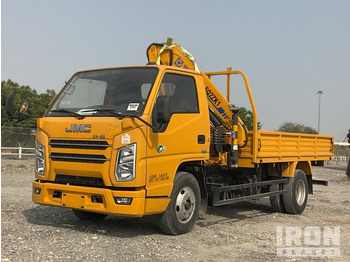 Camion plateau, Camion grue 2019 JMC JX1041TG26 XCMG SQ2ZK1 2000 kg Knuckle Boo ... Flatbed Truck w/Crane: photos 2