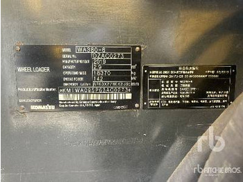 Chargeuse sur pneus KOMATSU WA380-6