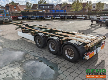 Semi-remorque porte-conteneur/ Caisse mobile Krone SD 27 3-Assen BPW RearSlider - DrumBrakes - 5280kg - 07/2024APK (O1779): photos 3