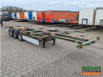 Semi-remorque porte-conteneur/ Caisse mobile Krone SD 27 3-Assen BPW RearSlider - DrumBrakes - 5280kg - 07/2024APK (O1779): photos 4