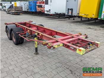 Semi-remorque porte-conteneur/ Caisse mobile Krone SZC 20FT 2-Assen ROR - STEEL Suspension - DOUBLE tires - DrumBrakes (O1916): photos 2
