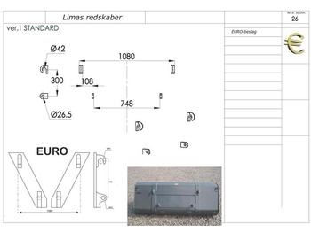 Godet pour Engins de chantier Limas Ny 1,5m Alm. skovl med Euro: photos 2