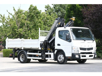 Camion grue FUSO Canter 7C18 KRAAN/KIPPER!! EURO6!!: photos 4