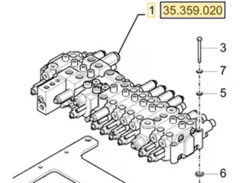 Valve hydraulique CASE