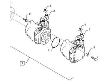 Pompe hydraulique CASE