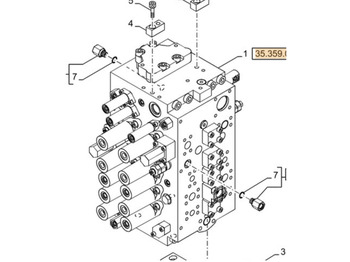 Valve hydraulique CASE