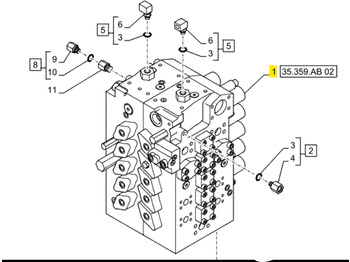Valve hydraulique CASE