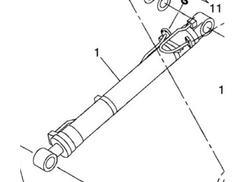 Vérin hydraulique CASE